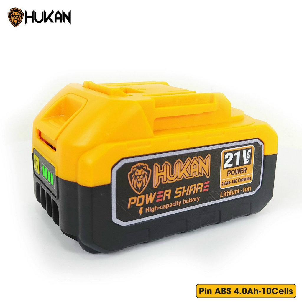Pin 10cell Hukan 4Ah Xả 10C dùng cho máy khoan bê tông, máy mài pin
