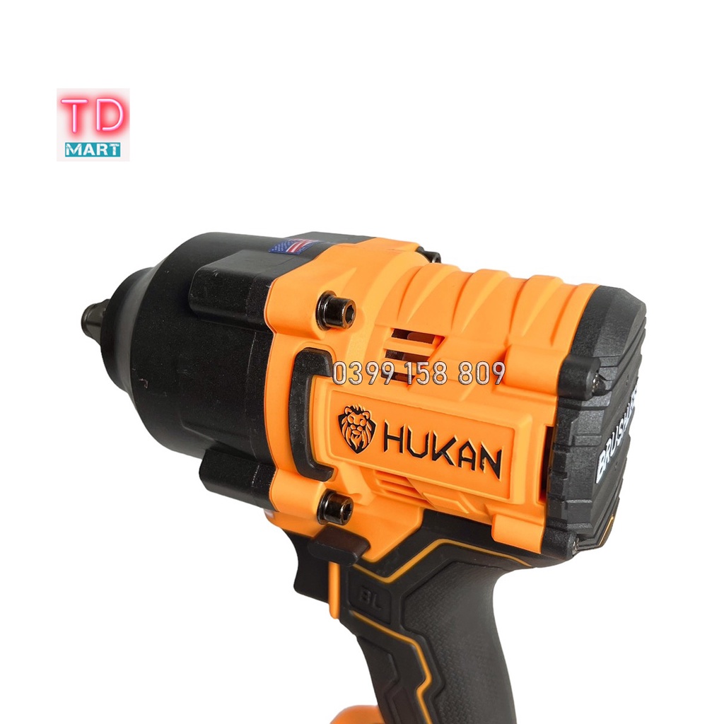 Máy Siết Bulong HUKAN HK-IWH850NM Lực Siết 850Nm Không Chổi Than Chân Pin Phổ Thông