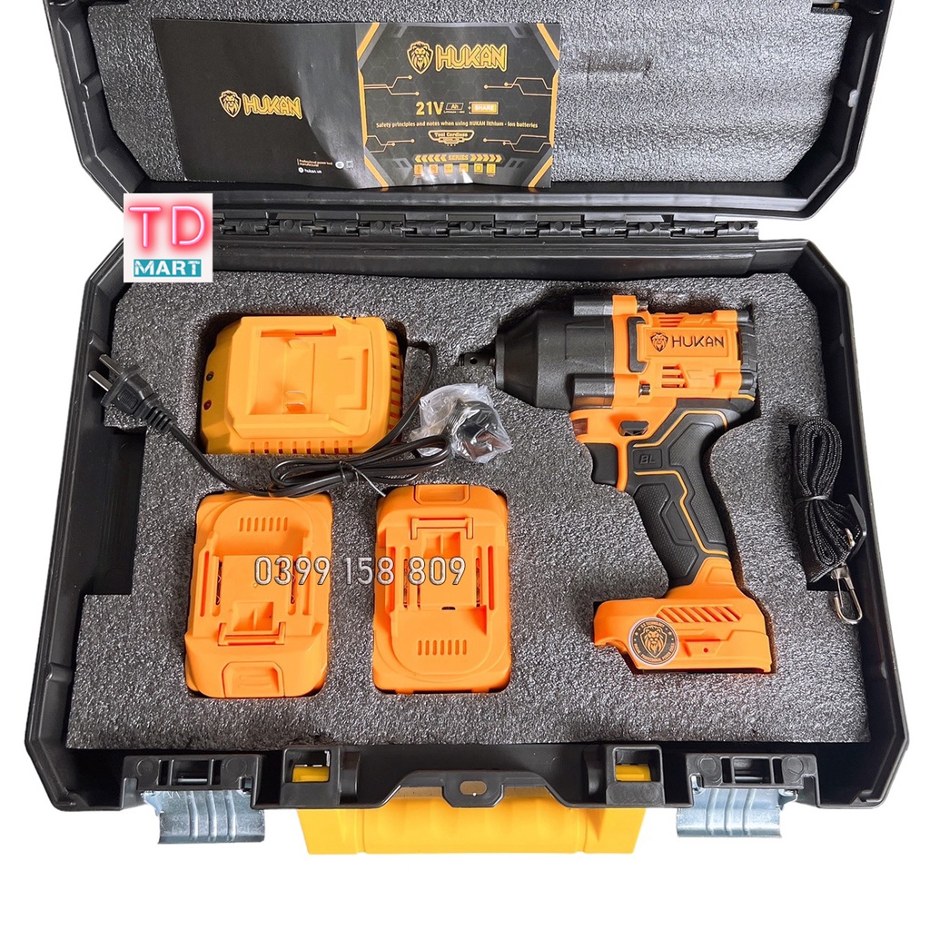 Máy Siết Bulong HUKAN HK-IWH850NM Lực Siết 850Nm Không Chổi Than Chân Pin Phổ Thông