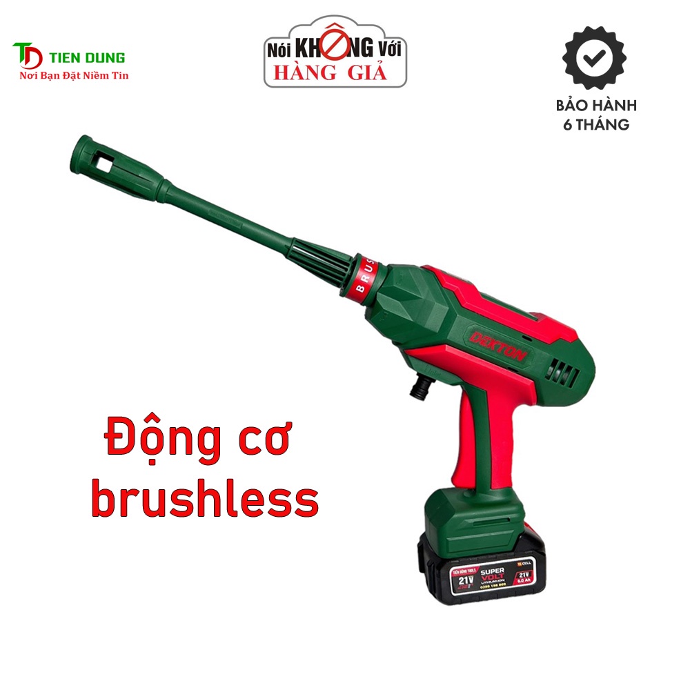 Máy Xịt Rửa Pin Dekton Motor Brushless / M21-SRX1401BL / Áp Lực 35BAR / Chân PIN Makita