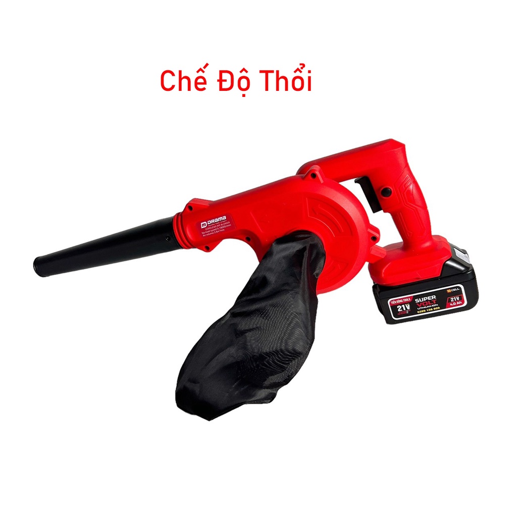 Máy Thổi Bụi Dùng Pin DRAMA Chân Pin Makita Phổ Thông