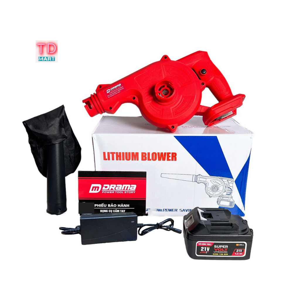 Máy Thổi Bụi Dùng Pin DRAMA Chân Pin Makita Phổ Thông