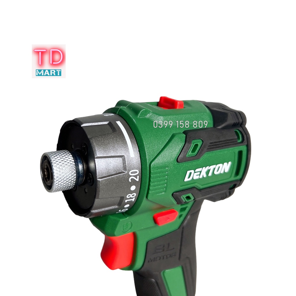 Máy Vặn Vít Trượt Dùng Pin Dekton M21-VT55NCP - Motor Brushless - Lực Siết 55Nm - Chân Pin Phổ Thông