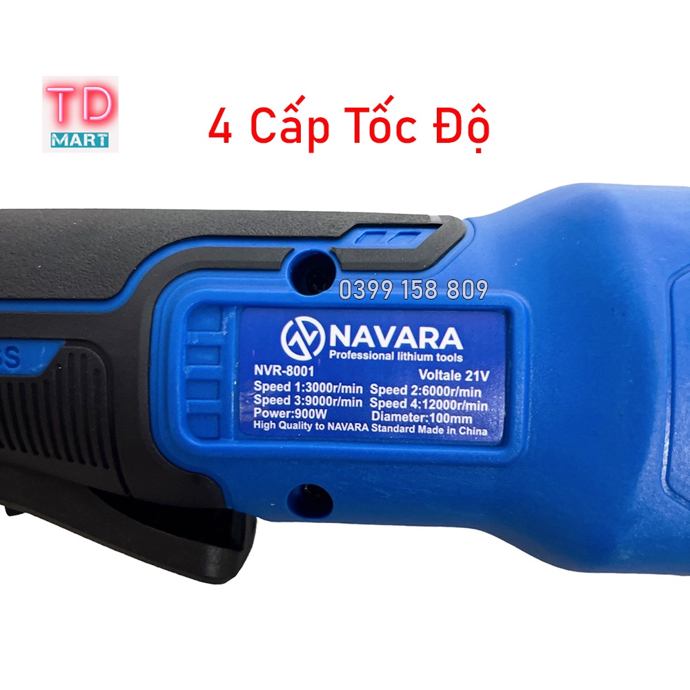 Thân máy mài pin Navara 8001 không chổi than chân pin phổ thông