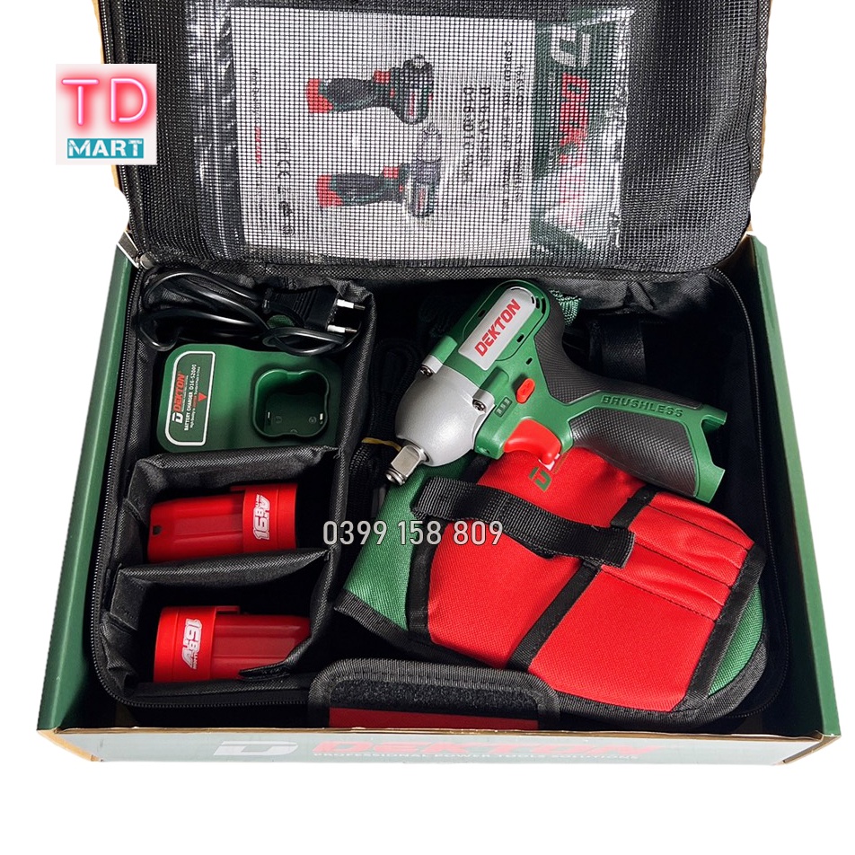 Máy Siết Bulong Dekton D16-IW200 - Motor Brushless - Lực Siết 200N.m