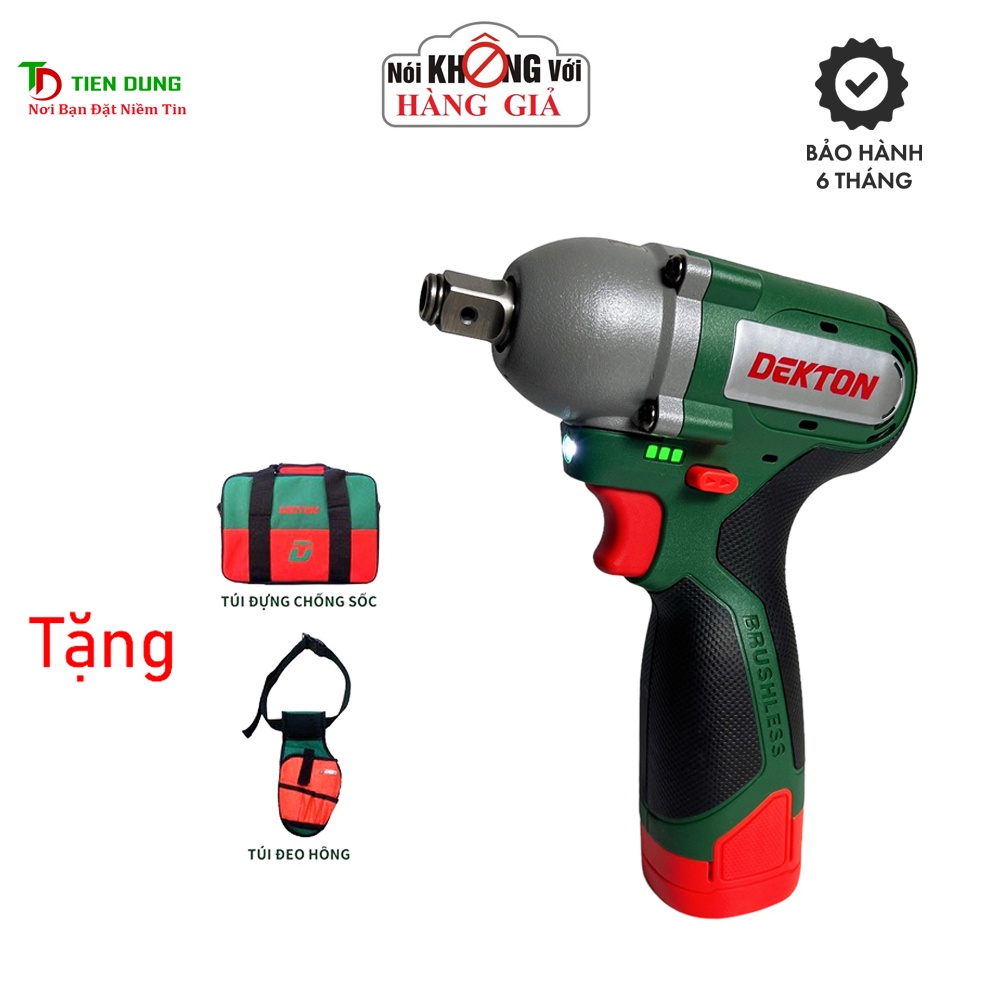 Máy Siết Bulong Dekton D16-IW200 - Motor Brushless - Lực Siết 200N.m