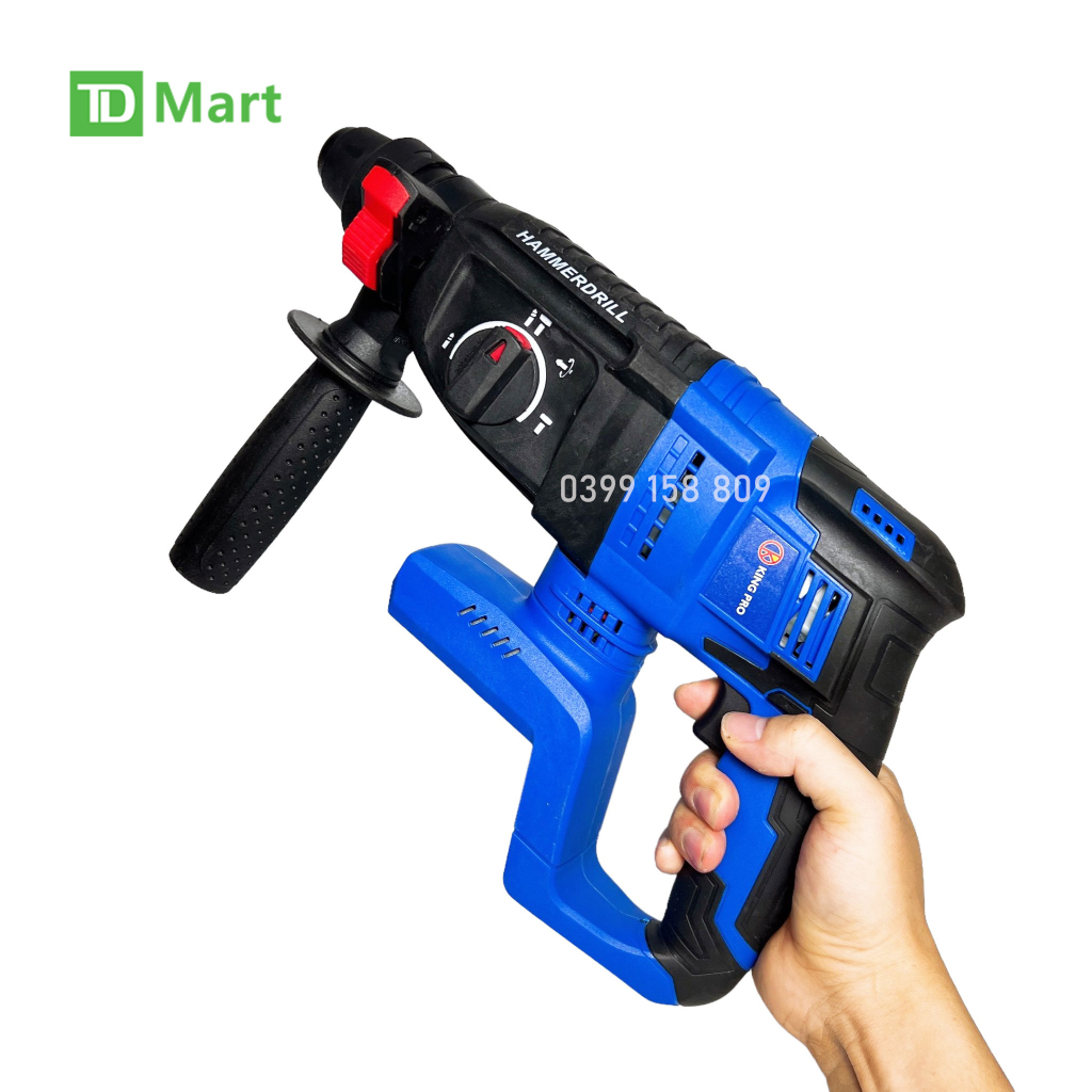 Thân Máy khoan bê Tông Dùng Pin 3 chức năng KingPro hàng chính hãng