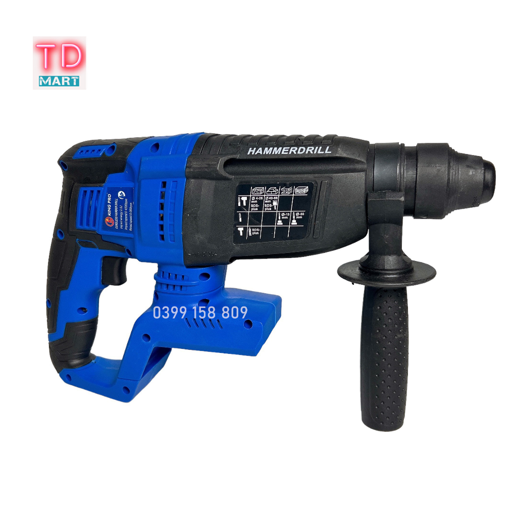 Thân Máy khoan bê Tông Dùng Pin 3 chức năng KingPro hàng chính hãng