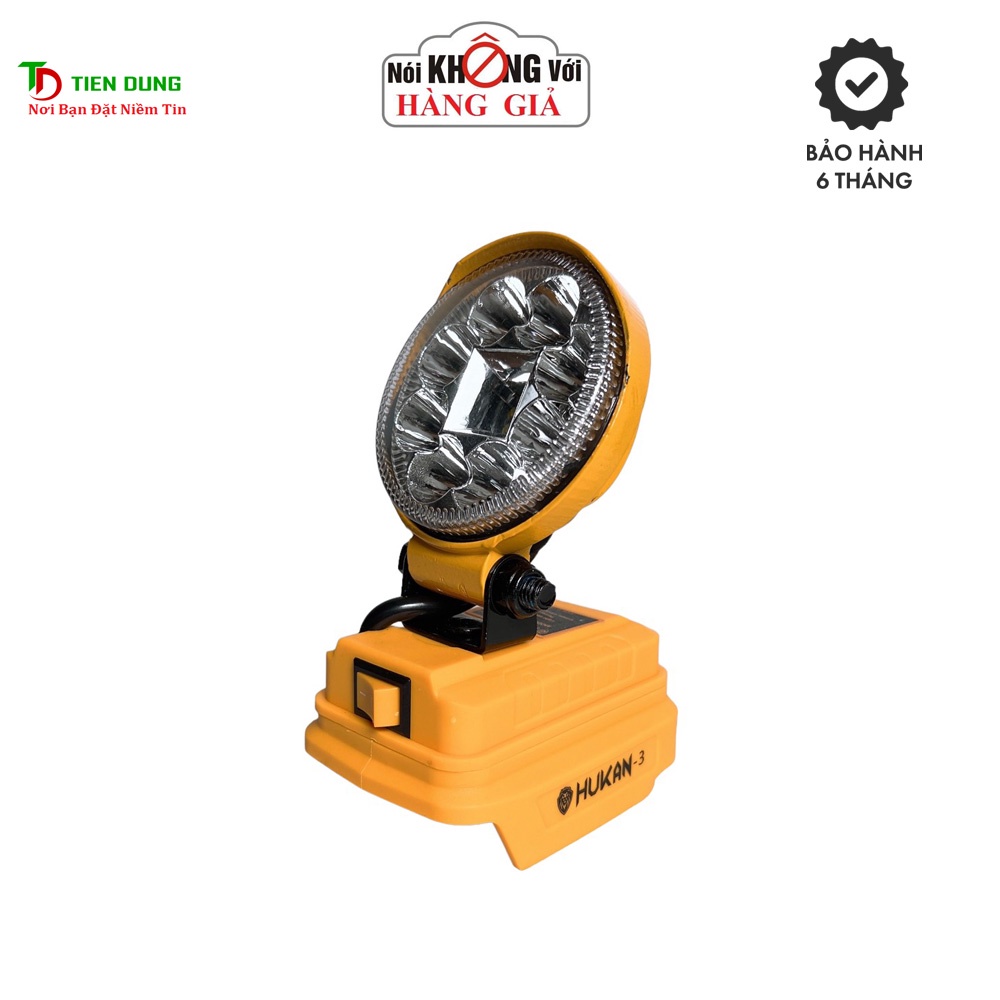 Thân bóng đèn 8 bóng led dùng pin HUKAN dạng tròn sử dụng chân pin phổ thông