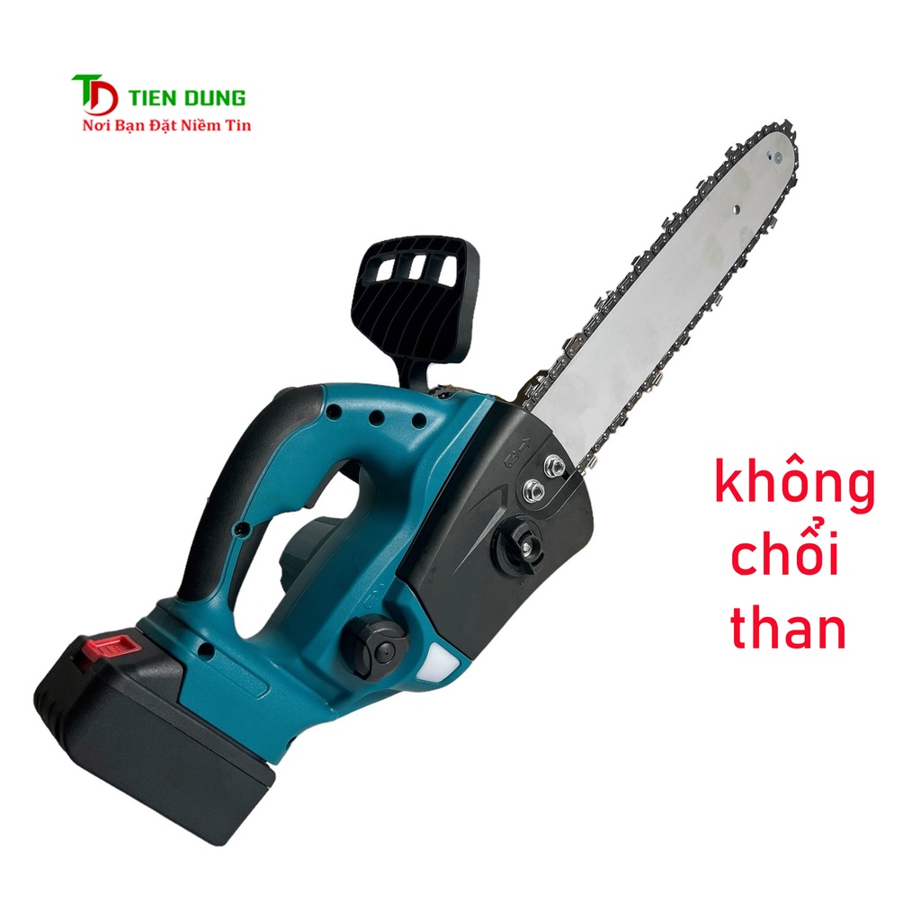 Máy cưa xích chạy pin không chổi than lam xích 12inch (chung chân pin Makita 18V)