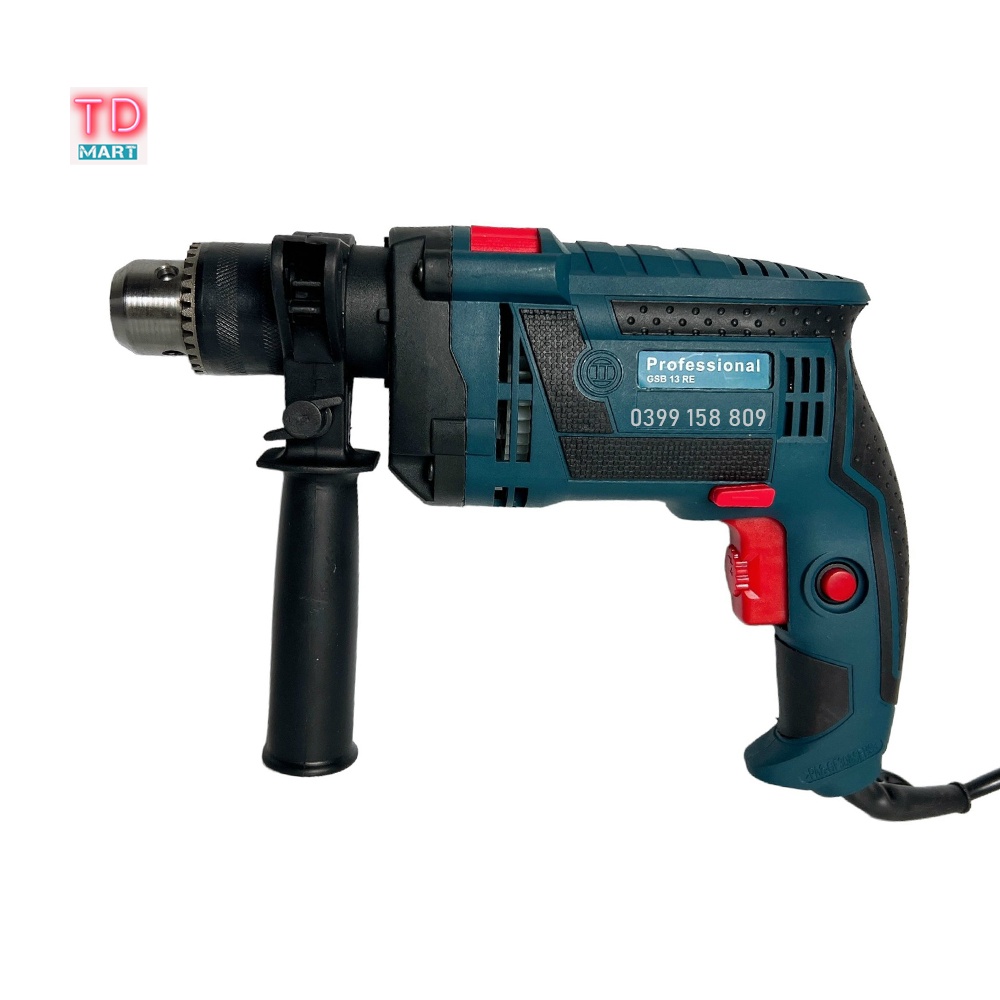 Vali Máy Khoan GSB 13RE 1200W lõi đồng, có búa khoan tường, tặng bộ phụ kiện 29 chi tiết