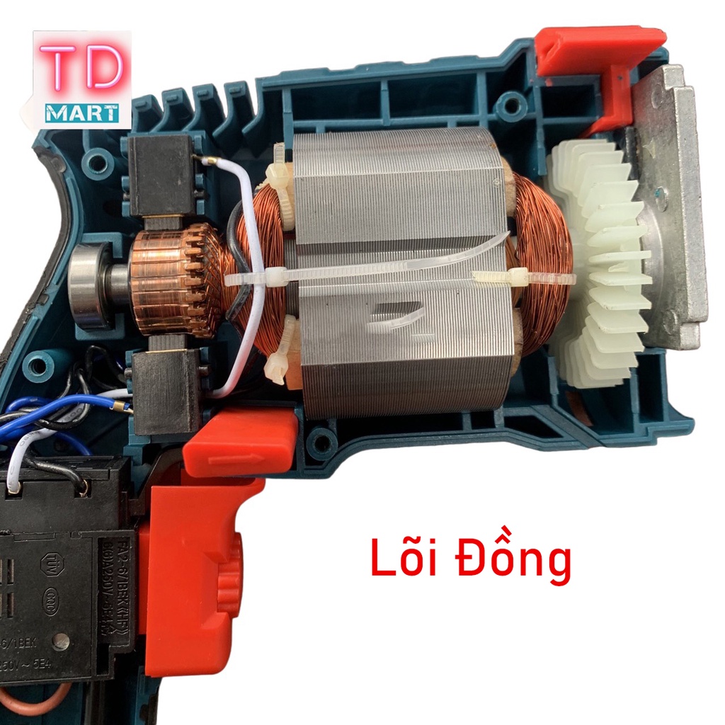 Vali Máy Khoan GSB 13RE 1200W lõi đồng, có búa khoan tường, tặng bộ phụ kiện 29 chi tiết