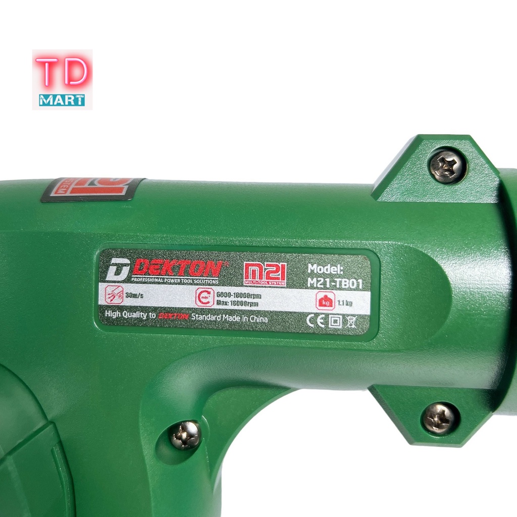 Máy thổi bụi bằng pin Dekton M21-TB01 Chân Pin Phổ Thông, 6 Tốc Độ