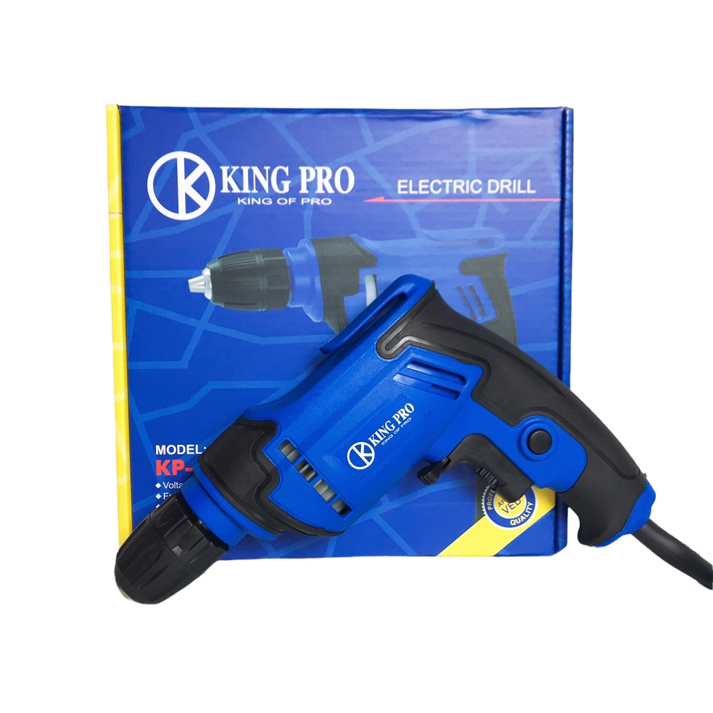 Máy khoan, bắt vít điện cầm tay KINGPRO KP - 7020 đầu 10mm, Lõi đồng