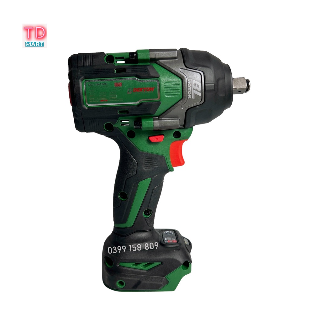 Thân Máy Siết Bulong Pin Dekton M21-IW750N - Motor Brushless - Lực Siết 750Nm