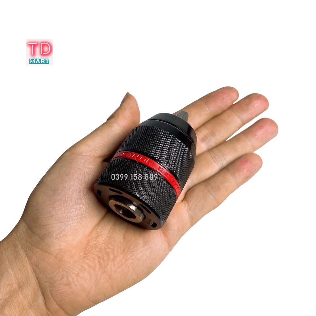 Đầu Kẹp Mũi Khoan AutoLook 13mm Cao cấp, Viền Đỏ