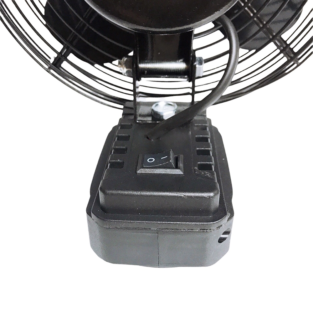 Quạt chạy pin 8 inch, sài chung pin Makita 18v chân pin phổ thông