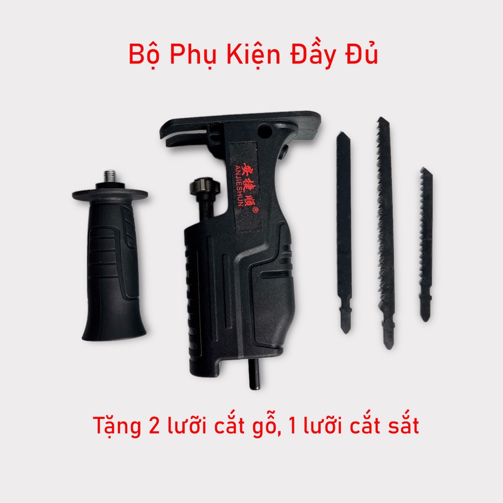 Bộ Chuyển Đổi Máy Khoan Thành Máy Cưa Lọng Cầm Tay