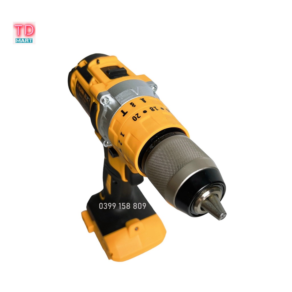 Thân máy Khoan pin HUKAN Z1200 Lực Quay 90Nm, Không Chổi Than, Đầu Kẹp 13mm