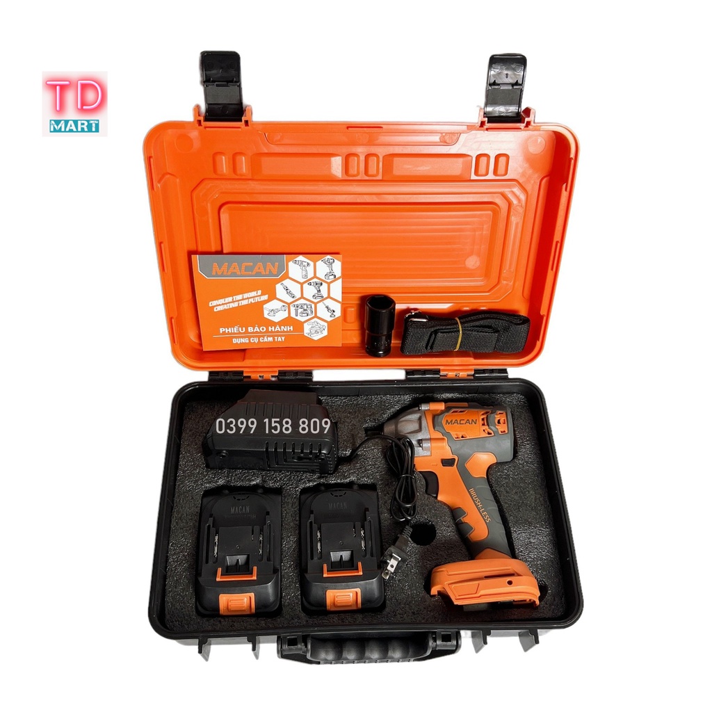 Máy Siết Bulong Dùng Pin 21V MACAN Lực Siết 360Nm Không chổi than