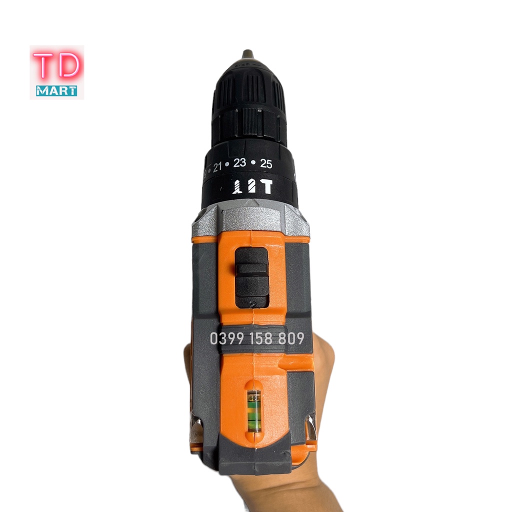 Máy khoan pin macan 21V 3 chức năng tặng kèm bộ phụ kiện 24 chi tiết