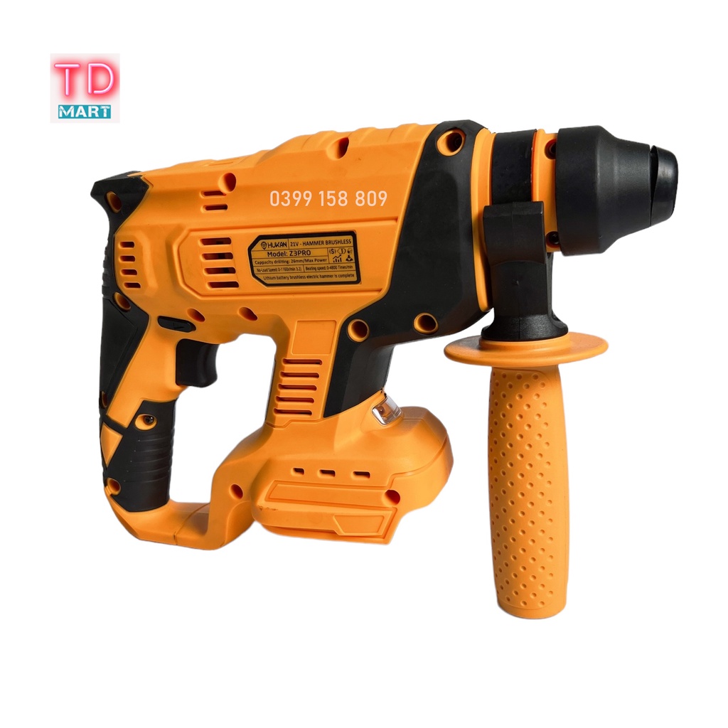 Thân máy khoan bê tông ba chức năng HUKAN Z3Pro chân pin phổ thông