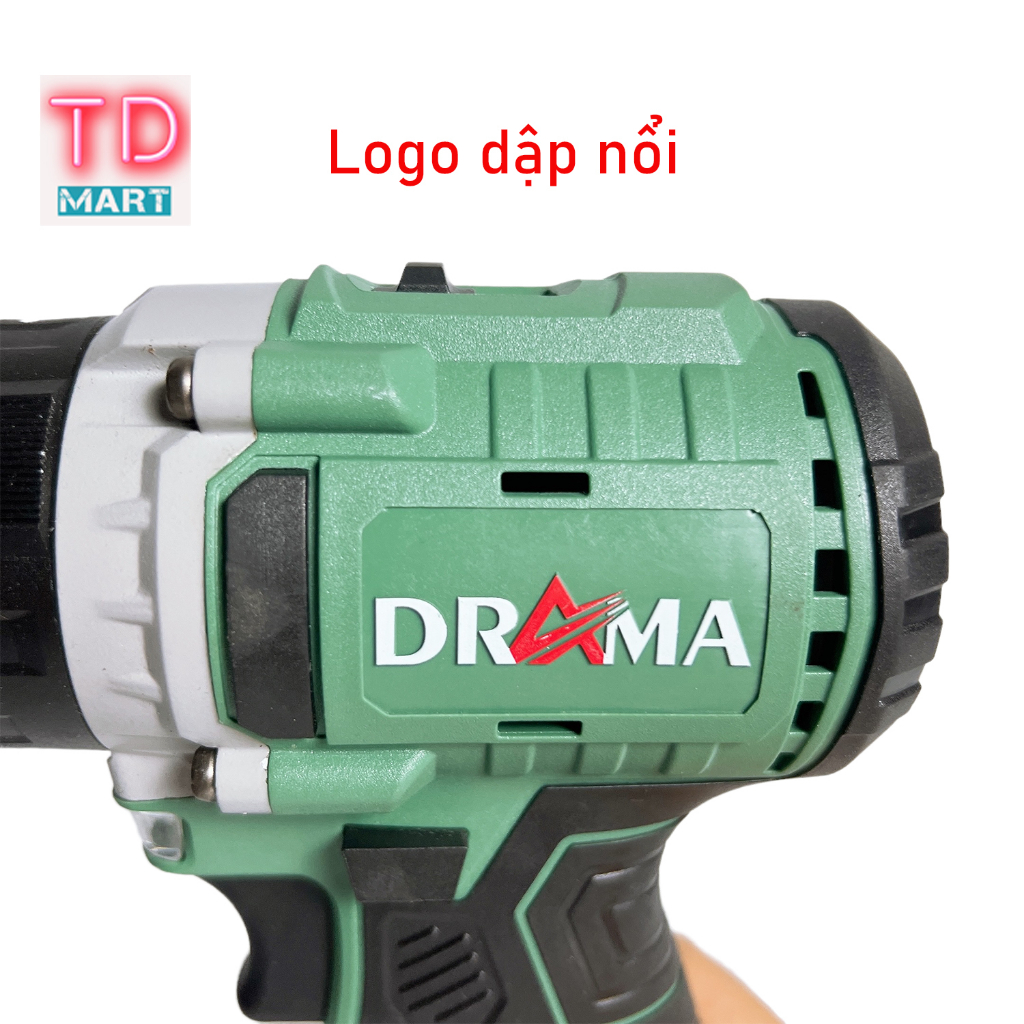 Thân Máy Khoan Pin 3 chức năng 21v DRAMA Không Chổi Than Chân Pin Phổ Thông