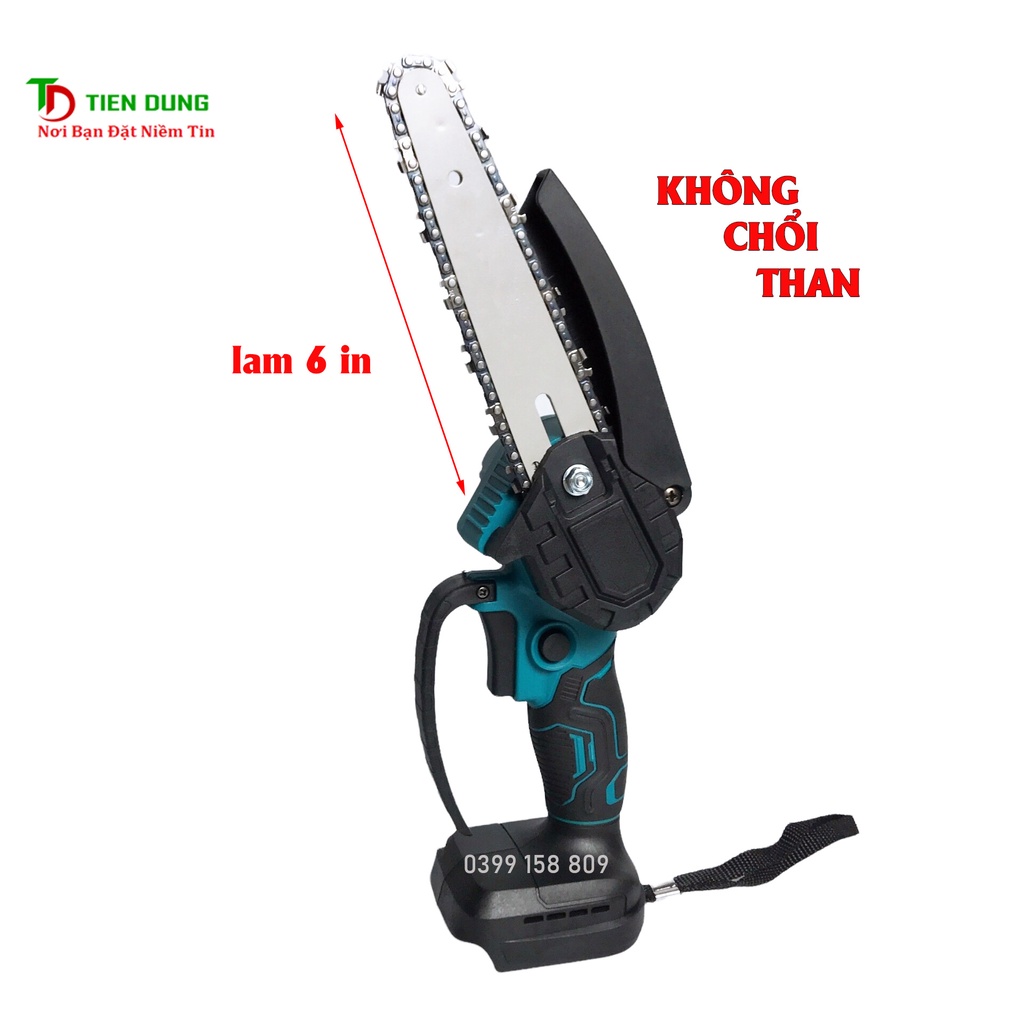 Thân máy cưa xích dùng pin ĐỘNG CƠ KHÔNG CHỔI THAN Chân Pin Phổ Thông