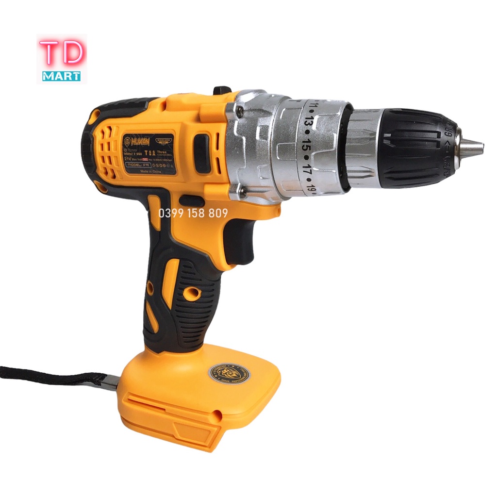 Thân Máy Khoan Pin 21V HUKAN F9 - Chân Pin Phổ Thông
