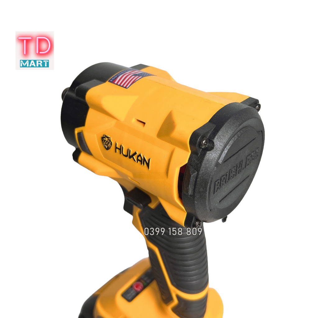 Máy siết bulong pin 21V HUKAN X4 Pro lực siết 330NM dòng compart nhỏ gọn