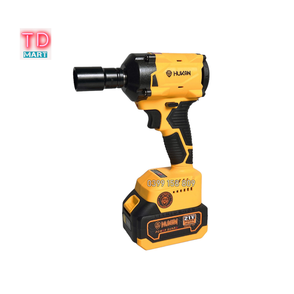 Máy siết bulong pin 21V HUKAN X4 Pro lực siết 330NM dòng compart nhỏ gọn