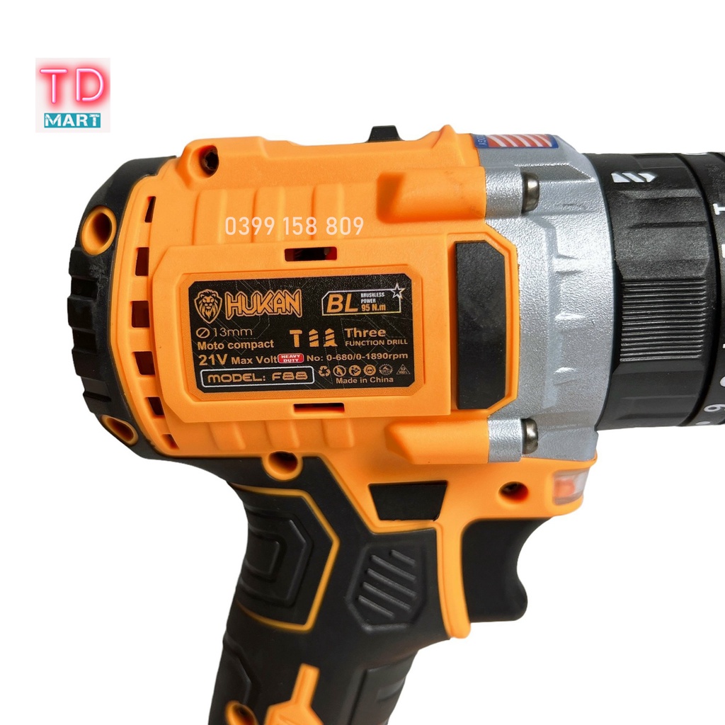 Thân Máy Khoan Pin 21v HUKAN F88 Chân Pin Phổ Thông