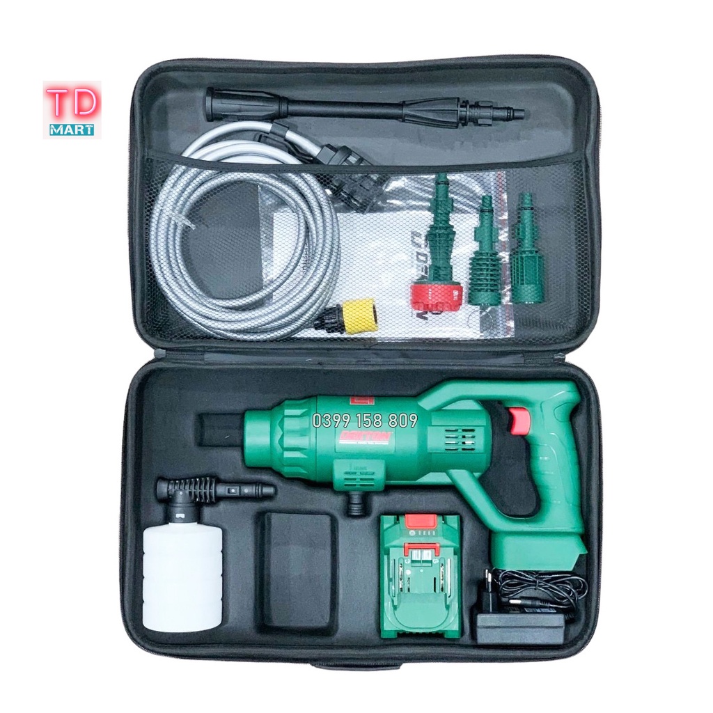Máy Rửa Xe Dùng Pin 21V DEKTON M21-SRX775 - Chân Pin Phổ Thông