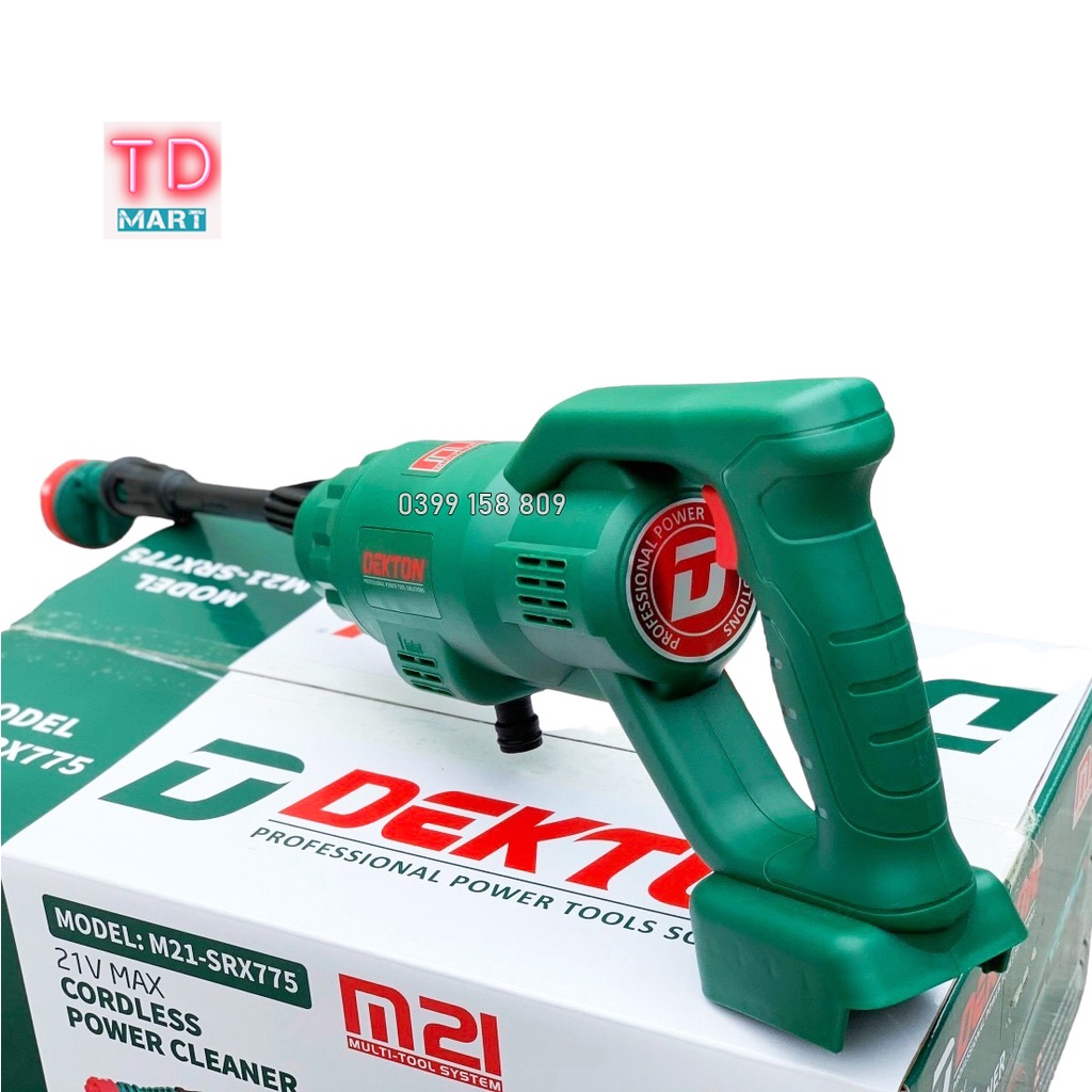 Máy Rửa Xe Dùng Pin 21V DEKTON M21-SRX775 - Chân Pin Phổ Thông