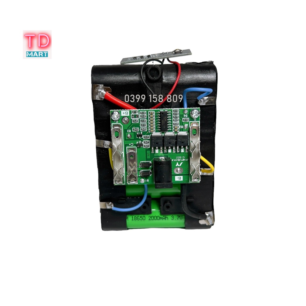 Pin HUKAN 15 cell 21V dung lượng cao chân pin phổ thông vỏ ABS chống va đập