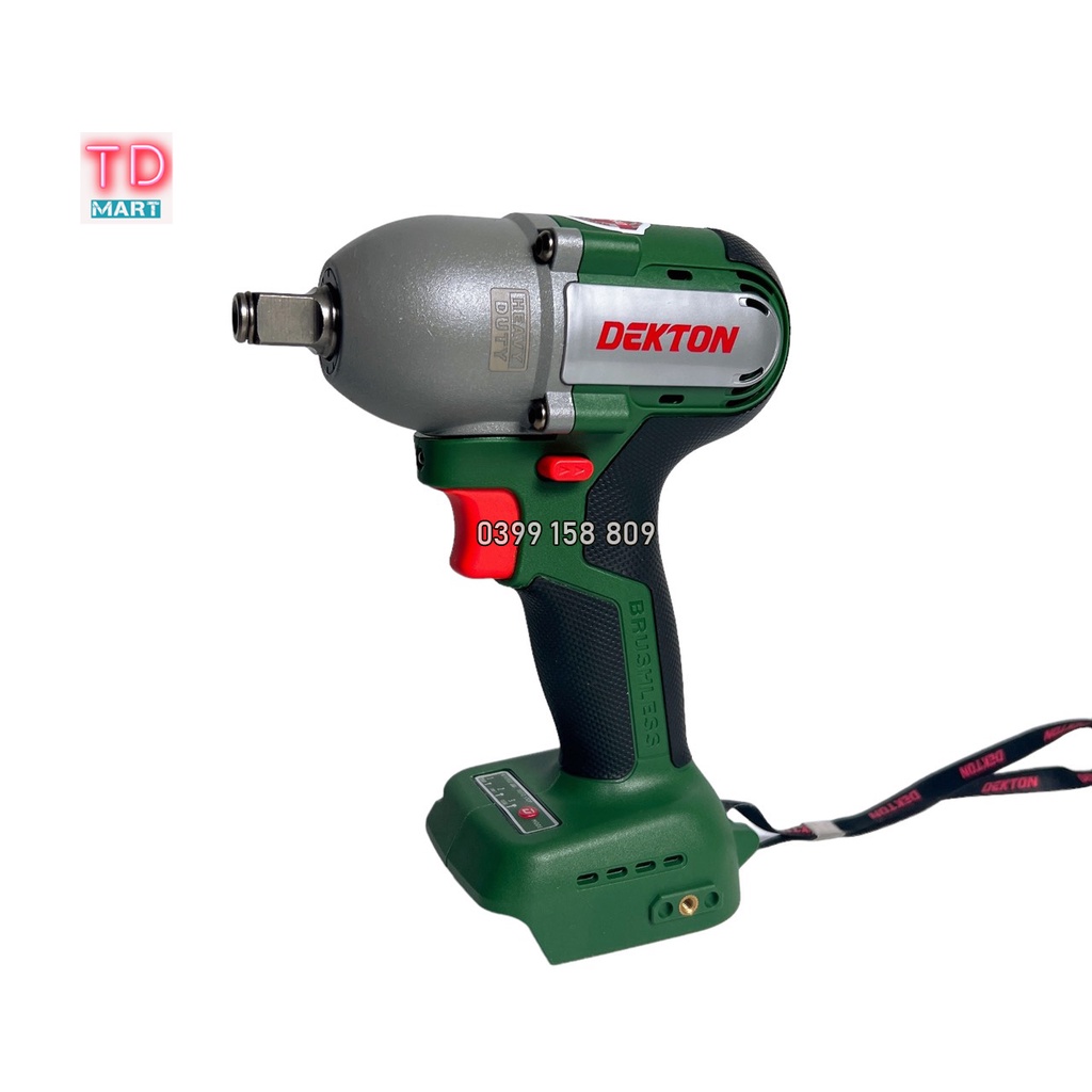 Máy siết bulong 2 trong 1 Dekton IW380N - Motor Brushless - Lực Siết 380N.m