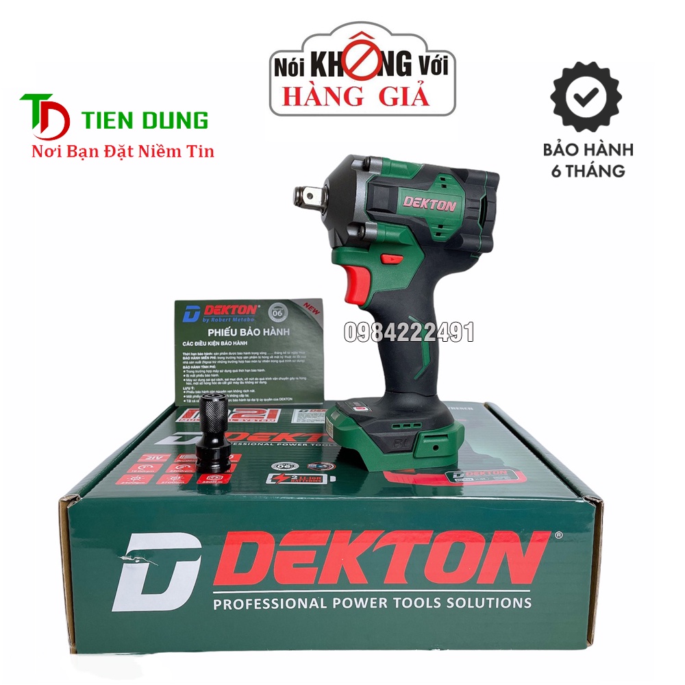 Thân máy siết bulong Dekton M21-IW380NPC 380Nm 3 Cấp Lực