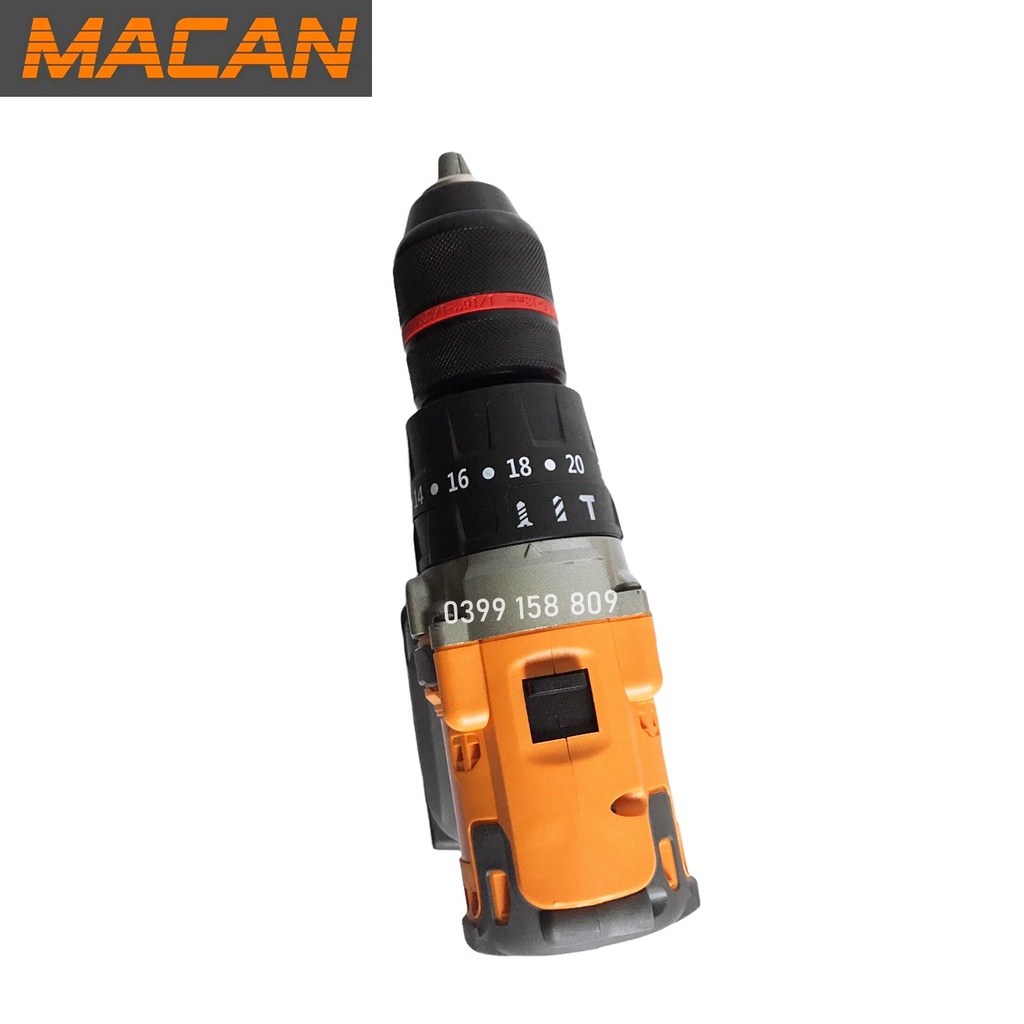 Máy Khoan Pin 3 Chức Năng MACAN 6013 Viền Đỏ Không Chổi Than