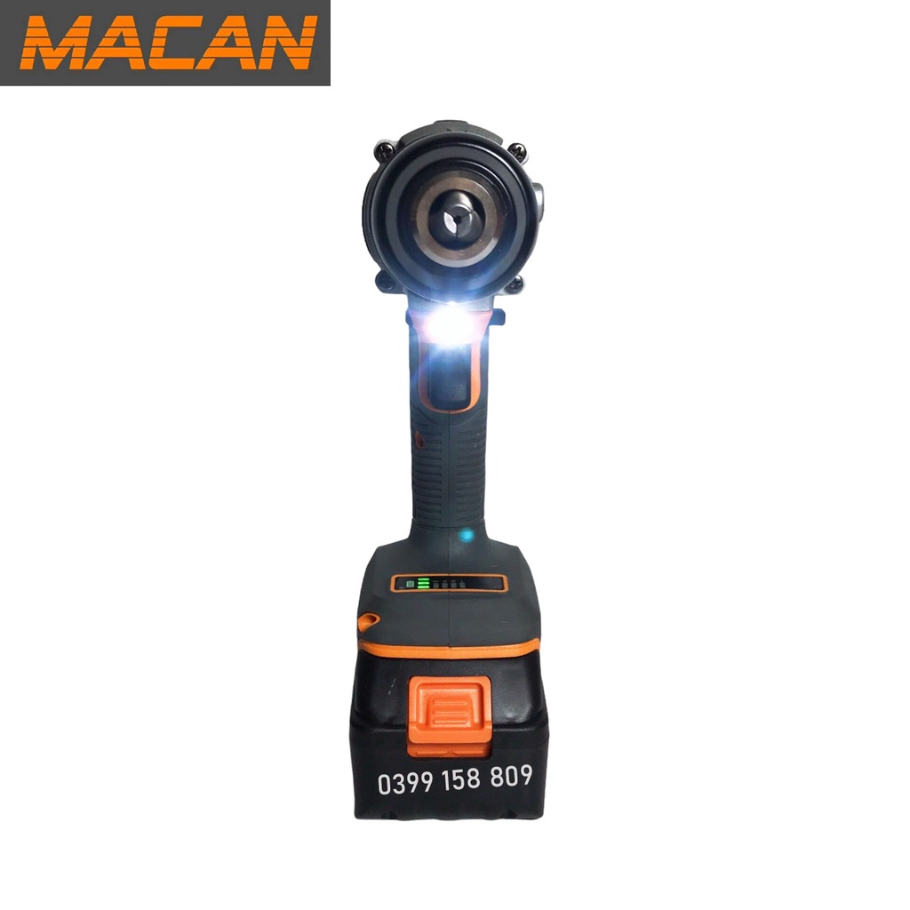 Máy Khoan Pin 3 Chức Năng MACAN 6013 Viền Đỏ Không Chổi Than