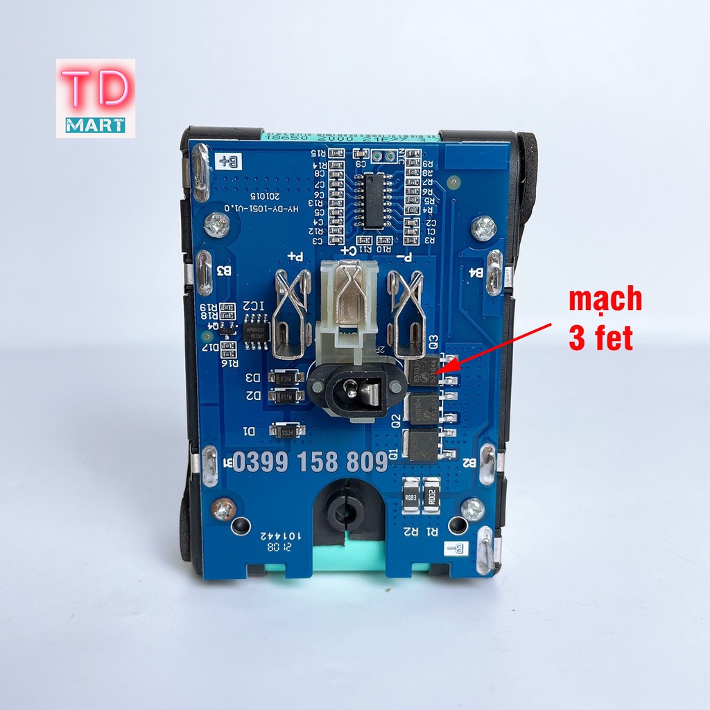 Pin Kingpro 10 cell - 15 cell loại chân pin nhỏ 2,2 cm