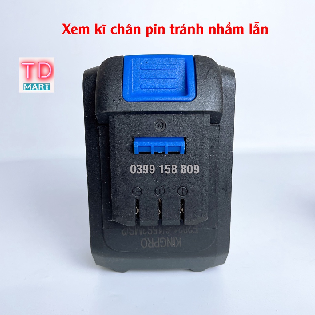 Pin Kingpro 10 cell - 15 cell loại chân pin nhỏ 2,2 cm