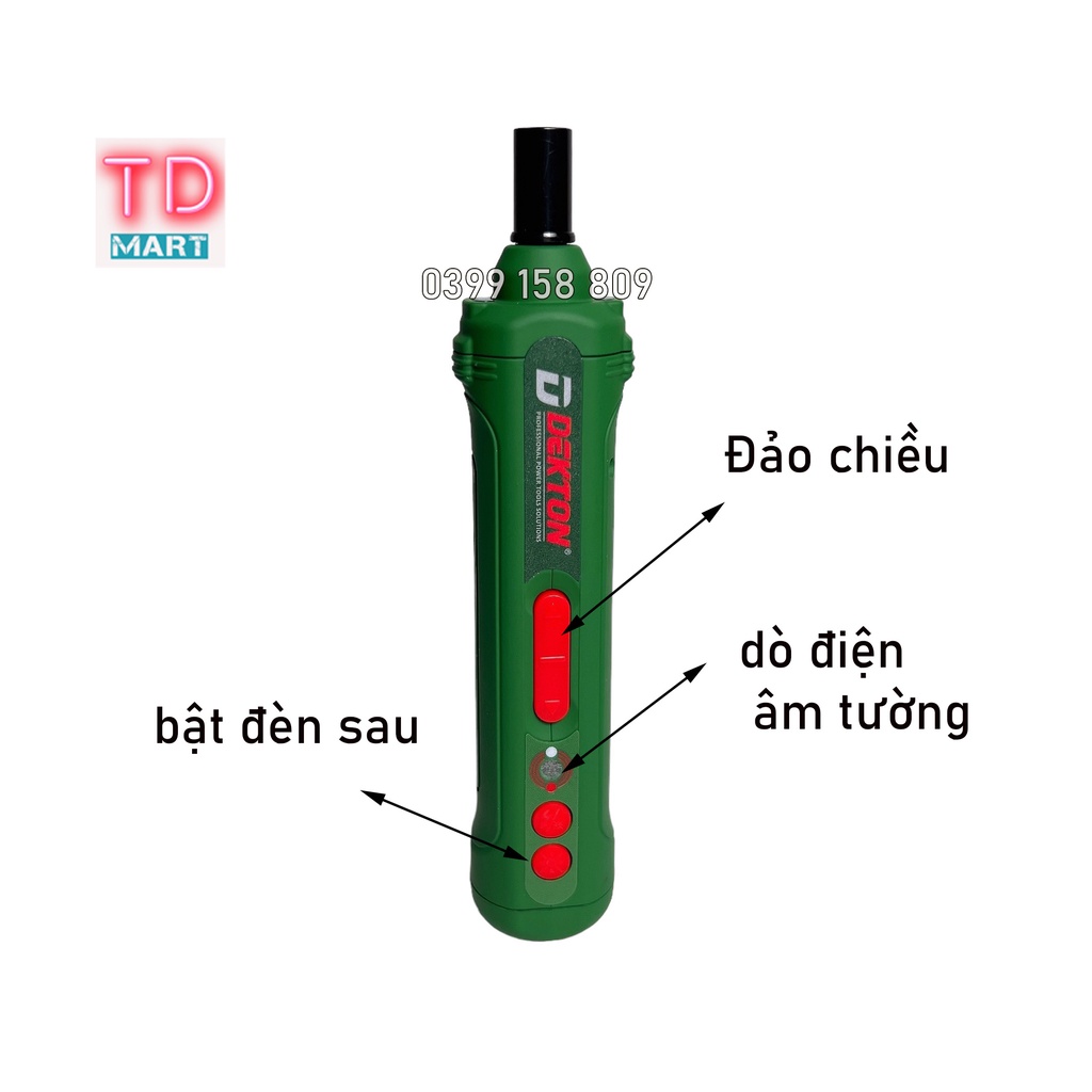 Máy bắt vít thẳng DEKTON Dk-CV0401 kèm 35 chi tiết cao cấp