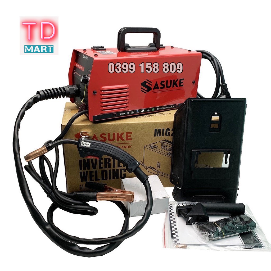 MÁY HÀN MIG MINI SASUKE 200C - Tặng cuộn dây hàn mig loại 1 kg