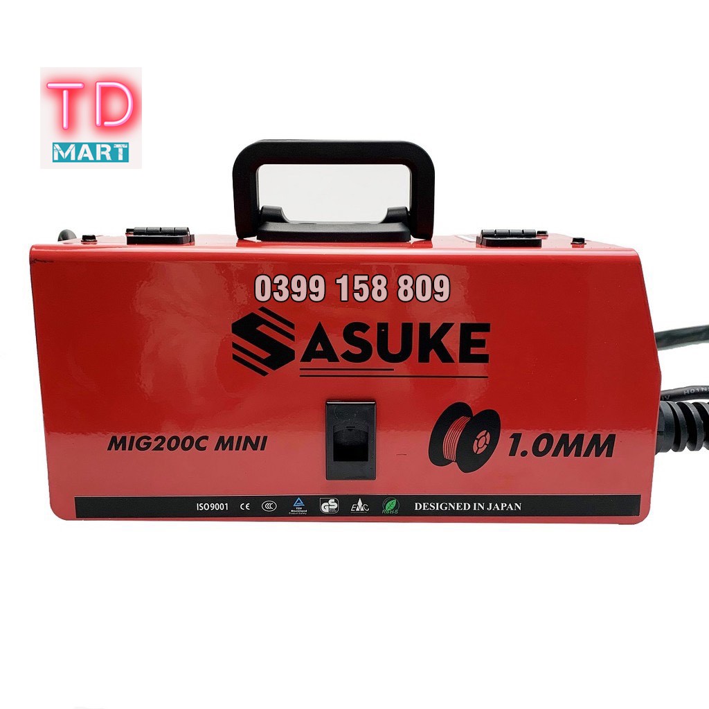MÁY HÀN MIG MINI SASUKE 200C - Tặng cuộn dây hàn mig loại 1 kg