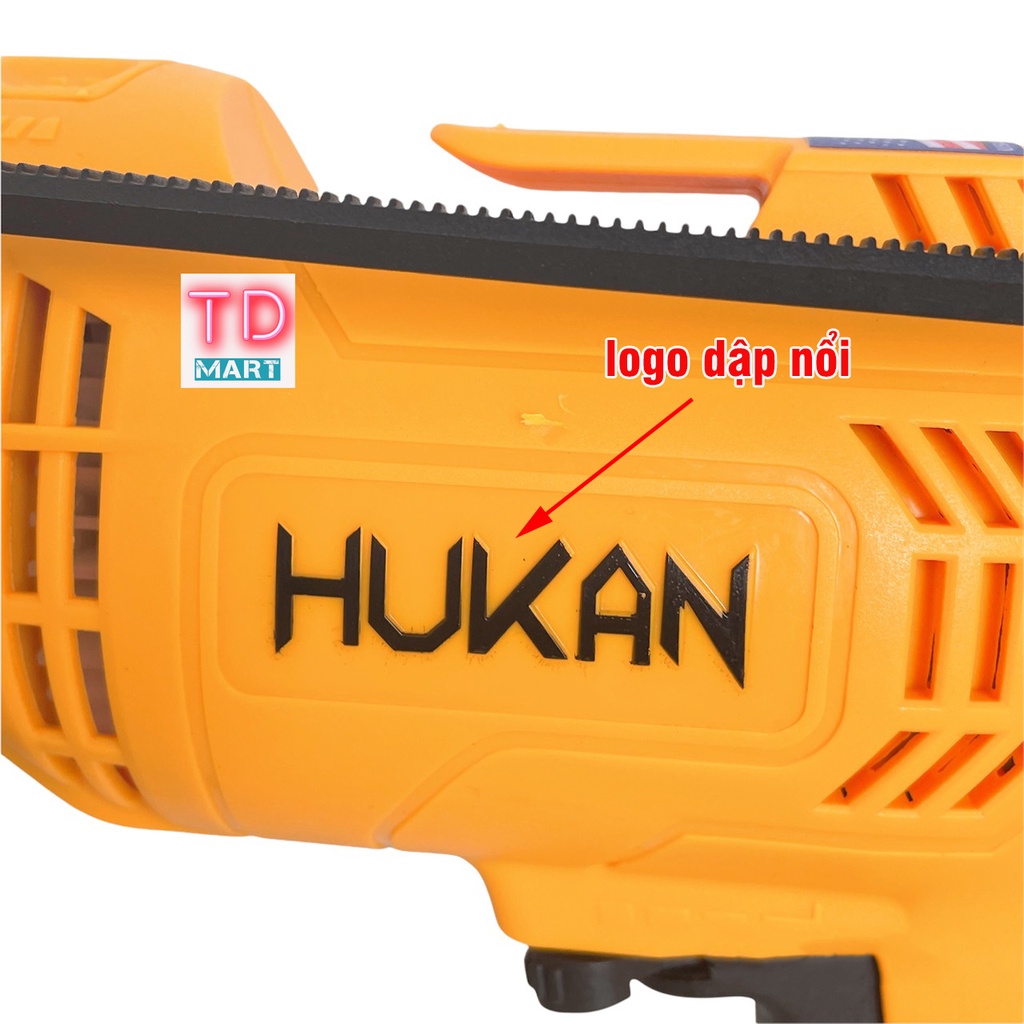 Máy khoan điện HUKAN 13mm HK-ID750 có chức năng búa khoan tường