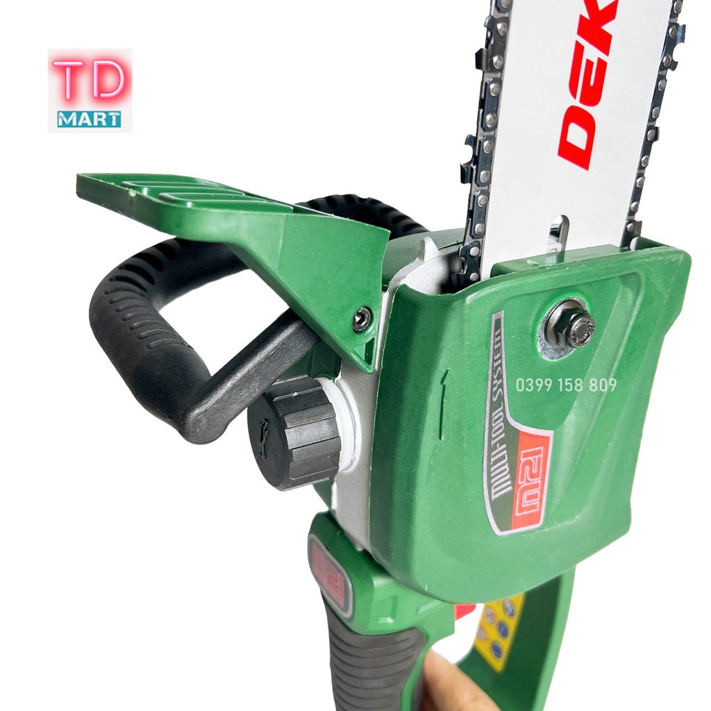Thân Máy Cưa Xích Dùng Pin DEKTON M21-CS08BL, Công nghệ Brushless Dùng chung pin Makita