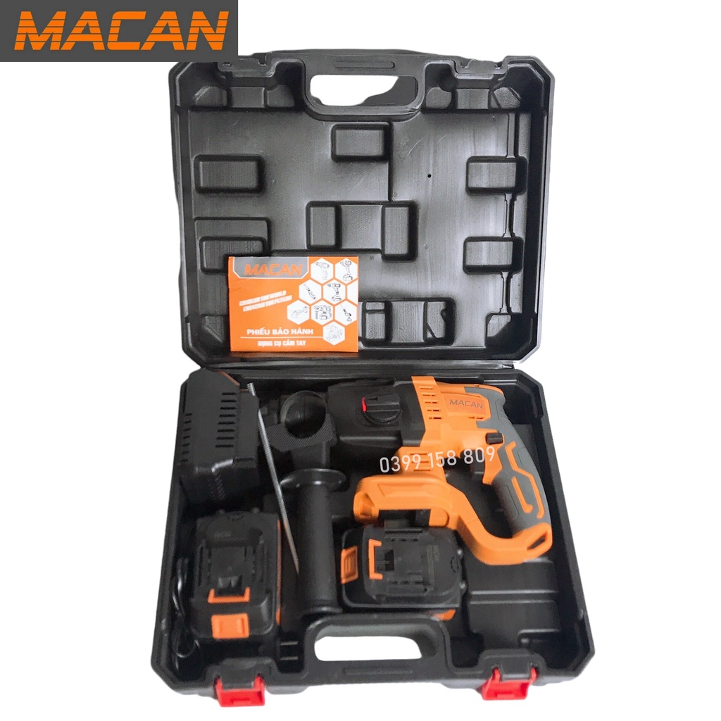 Máy Khoan Bê Tông Pin MACAN 21V Không Chổi Than 2 Chức Năng