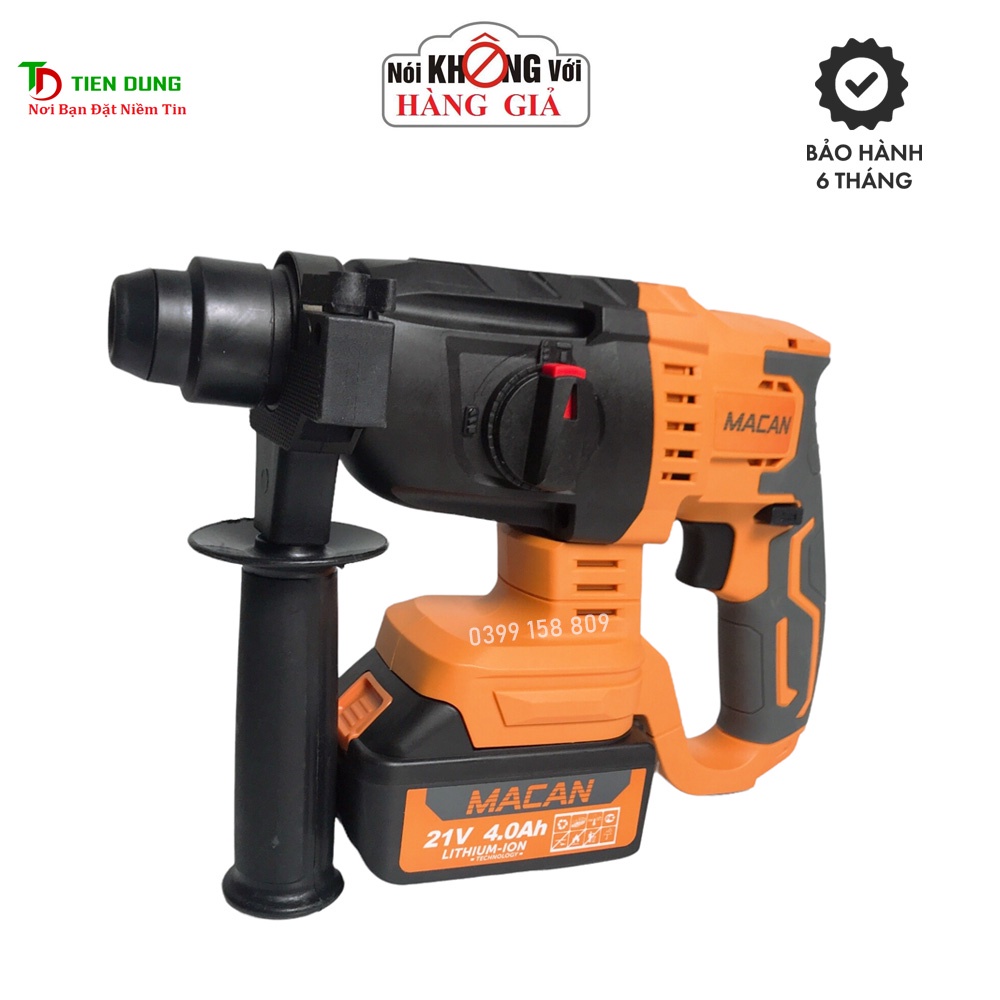 Máy Khoan Bê Tông Pin MACAN 21V Không Chổi Than 2 Chức Năng