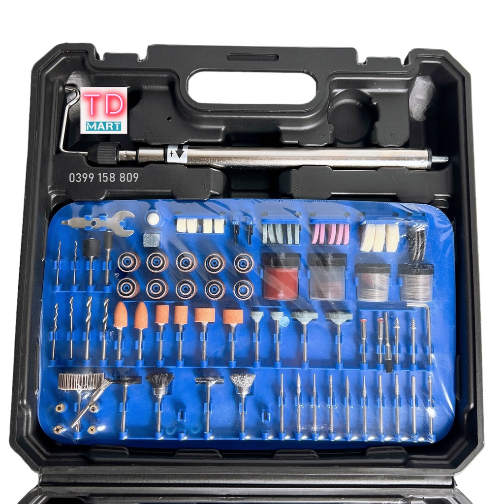 Bộ máy khoan, mài, khắc mini KINGPRO Cao Cấp Tặng Kèm 150 chi tiết