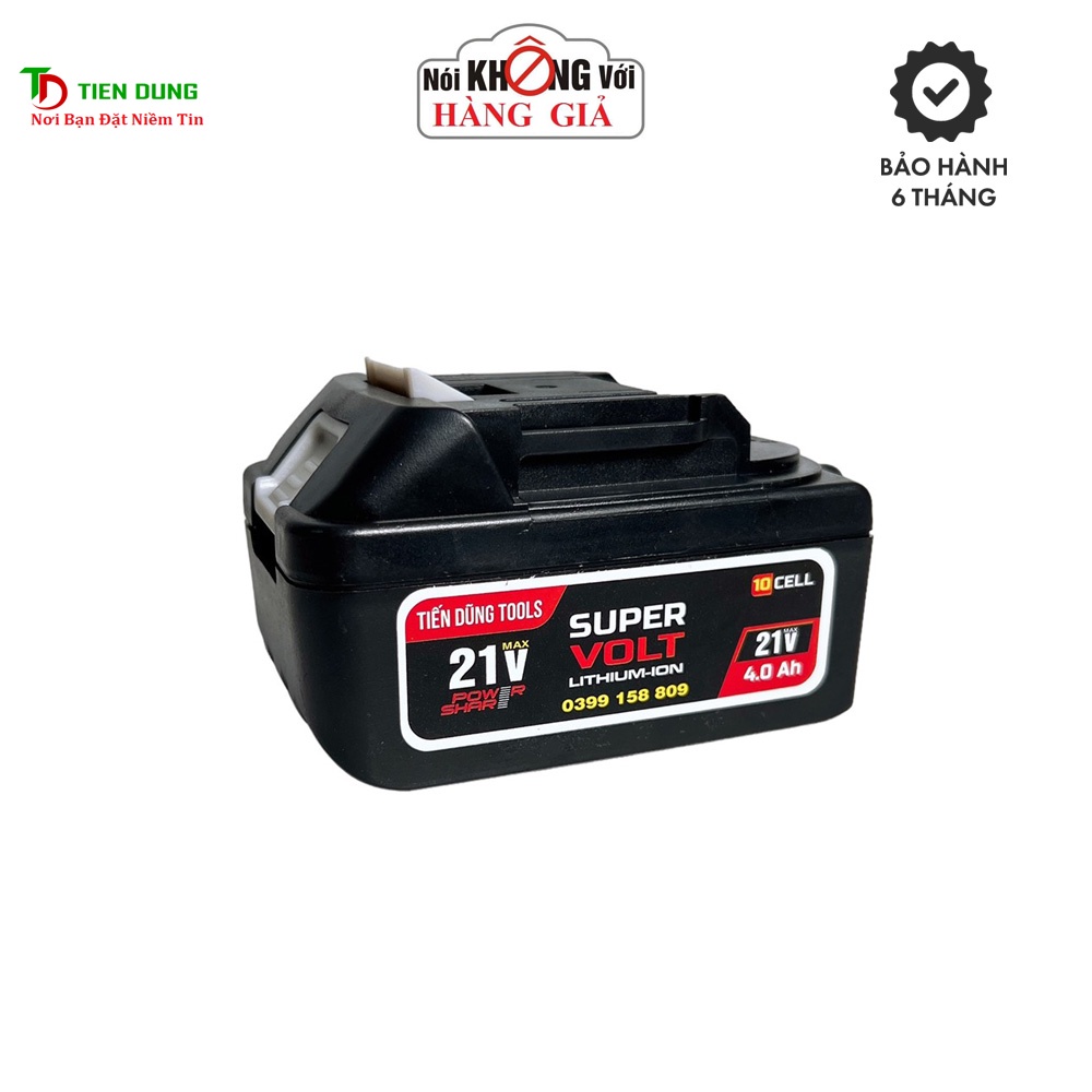Pin 10 cell 21V TDTools cho các dòng máy khoan, máy siết bulong, máy mài  pin Trung Quôc